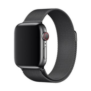 Elegantní řemínek pro Apple Watch v milánském stylu - Černý Velikost: 38/40/41mm, Barva: Černá