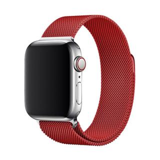 Elegantní řemínek pro Apple Watch v milánském stylu - Červený Velikost: 38/40/41mm, Barva: Červená