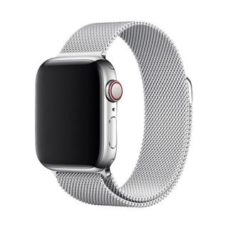 Elegantní řemínek pro Apple Watch v milánském stylu - Stříbrný Velikost: 38/40/41mm, Barva: Stříbrná