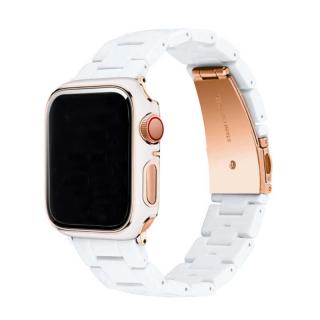 Elegantní řemínek s pouzdrem pro Apple Watch - Bílý Velikost: 40mm, Barva: Bílá