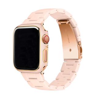 Elegantní řemínek s pouzdrem pro Apple Watch - Růžový Velikost: 40mm, Barva: Růžová