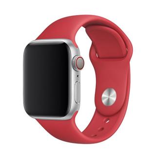 Jednobarevný řemínek pro Apple Watch - Červený Velikost: 38/40/41mm, Obvod zápěstí: S-M (menší až střední obvod zápěstí), Barva: Červená