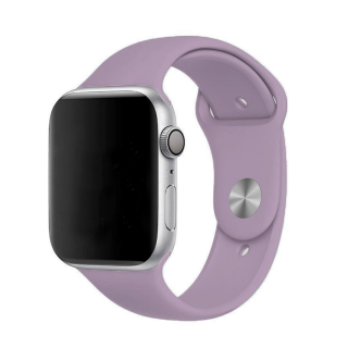 Jednobarevný řemínek pro Apple Watch - Fialový Velikost: 42/44/45/49mm, Obvod zápěstí: M-L (střední až větší obvod zápěstí), Barva: Světle fialová