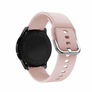 Jednobarevný řemínek pro chytré hodinky - Pink sand Velikost: 20mm, Obvod zápěstí: M-L (střední až větší obvod zápěstí), Barva: Pink sand
