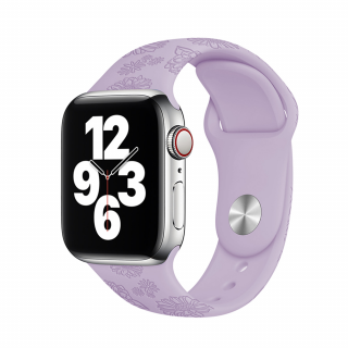 Letní řemínek pro Apple Watch - Fialová slunečnice Velikost: 42/44/45/49mm, Obvod zápěstí: M-L (střední až větší obvod zápěstí), Barva: Fialová