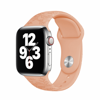 Letní řemínek pro Apple Watch - Oranžová louka Velikost: 42/44/45/49mm, Obvod zápěstí: M-L (střední až větší obvod zápěstí), Barva: Grapefruit