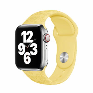 Letní řemínek pro Apple Watch - Žlutý čtyřlístek Velikost: 42/44/45/49mm, Obvod zápěstí: M-L (střední až větší obvod zápěstí), Barva: Žlutá