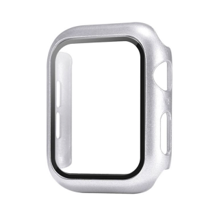 Ochranné pouzdro s tvrzeným sklem pro Apple Watch - Stříbrné Velikost: 38mm