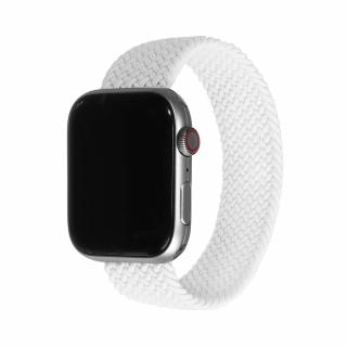 Pletený navlékací řemínek pro Apple Watch - Bílý Velikost: 38/40/41mm, Obvod zápěstí: M (střední obvod zápěstí), Barva: Bílá