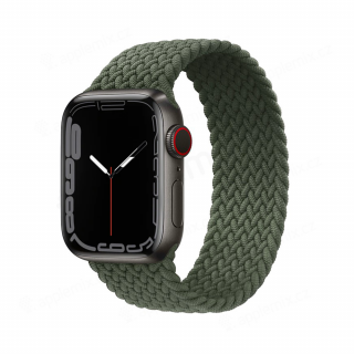 Pletený navlékací řemínek pro Apple Watch - Khaki Velikost: 42/44/45/49mm, Obvod zápěstí: M (střední obvod zápěstí), Barva: Khaki
