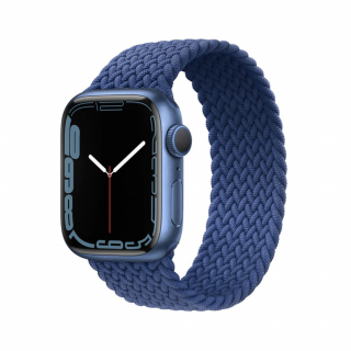 Pletený navlékací řemínek pro Apple Watch - Modrý Velikost: 42/44/45/49mm, Obvod zápěstí: M (střední obvod zápěstí), Barva: Modrá