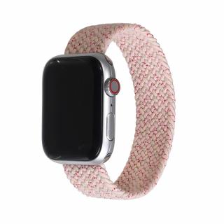 Pletený navlékací řemínek pro Apple Watch - Pink Star Velikost: 38/40/41mm, Obvod zápěstí: M (střední obvod zápěstí), Barva: Světle růžová