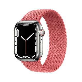 Pletený navlékací řemínek pro Apple Watch - Pink Velikost: 38/40/41mm, Obvod zápěstí: M (střední obvod zápěstí), Barva: Růžová