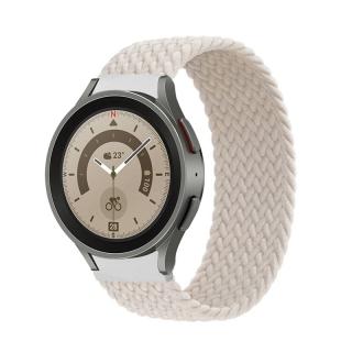 Pletený navlékací řemínek pro chytré hodinky - Béžový Velikost: 20mm, Obvod zápěstí: M (střední obvod zápěstí), Barva: Béžová
