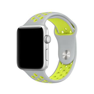 Sportovní řemínek na Apple Watch - Silver-Volt Velikost: 38/40/41mm, Obvod zápěstí: M-L (střední až větší obvod zápěstí), Barva: Silver-Volt