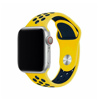 Sportovní řemínek na Apple Watch - Žlutý Velikost: 38/40/41mm, Obvod zápěstí: M-L (střední až větší obvod zápěstí), Barva: Žlutá
