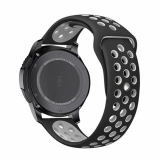 Sportovní řemínek pro chytré hodinky - Černo-šedý Velikost: 20mm, Barva: Šedo-černá