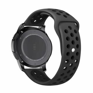 Sportovní řemínek pro chytré hodinky - Černý Velikost: 20mm, Barva: Černá