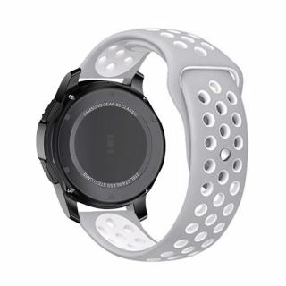 Sportovní řemínek pro chytré hodinky - Stříbrný Velikost: 20mm, Barva: Fog