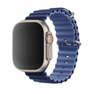 Stylový vroubkovaný řemínek pro Apple Watch - Midnight Blue Velikost: 38/40/41mm, Barva: Midnight Blue