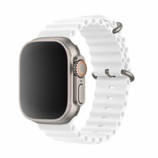 Vroubkovaný řemínek pro Apple Watch - Bílý Velikost: 38/40/41mm, Barva: Bílá