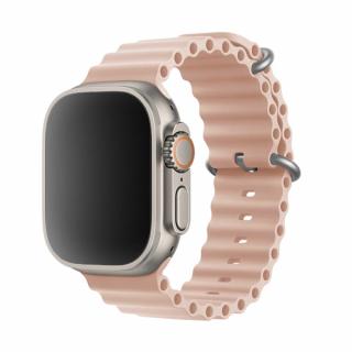 Vroubkovaný řemínek pro Apple Watch - Pink Sand Velikost: 38/40/41mm, Barva: Pink sand