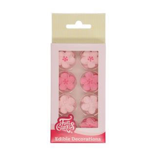 FC cukrové kvety - ružové trio 24ks