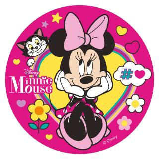 Jedlý obrázok Minnie-1 kruh 20 cm (114381)