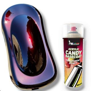Candy Black Cherry - černá 400 ml sprej, PMcolours (PMcolours báze, průsvitná barva Candy Black Cherry - černá 400 ml sprej)