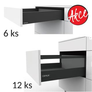 Cemux A Box sada zásuvek 6 x H84 + 12 x H199 délka 500 mm
