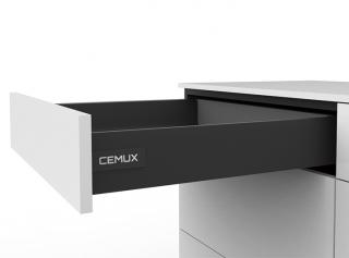 Cemux A Box zásuvka antracit H84 Délka: 450mm