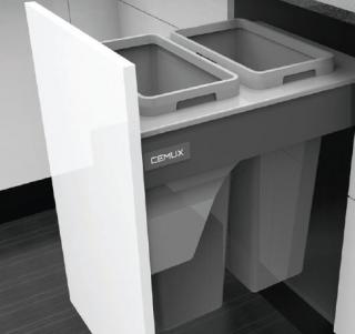 Cemux Bins sorter 45/2 2x27l