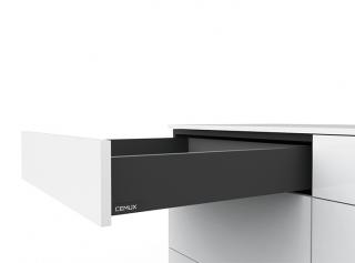 Cemux H Box SLIM zásuvka antracit H84 Délka: 400 mm