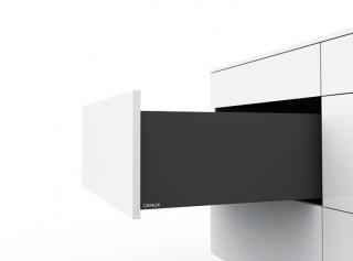 Cemux H Box SLIM zásuvka TIP-ON antracit H199 Délka: 400 mm