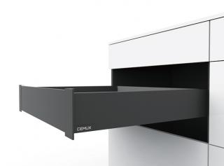 Cemux kování pro potravinovou skříň H Box SLIM modul 450 mm černá
