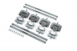 Cemux Linio TOP kování skříňové vložené dveře 50kg, 2 křídla+ 4x tlumič