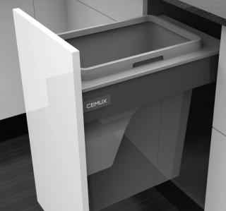 CEMUX Sorter Bins 400 mm - 1 x 35L, výška 570 mm + A Box bílý