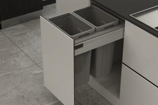 CEMUX Sorter Bins 450 mm - 2 x 21L, výška 470 mm + A Box antracit