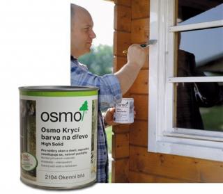 OSMO krycí barva na dřevo 2104 okenní bílá Objem: 2,5l