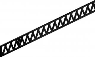 ROC DESIGN - horní kolejnice S01 ocel černá mat Délka: 195 cm
