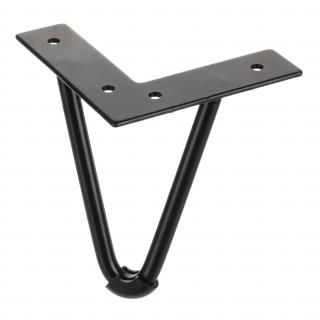 Soklová nožka SY42 drátěná v. 130 mm černá mat
