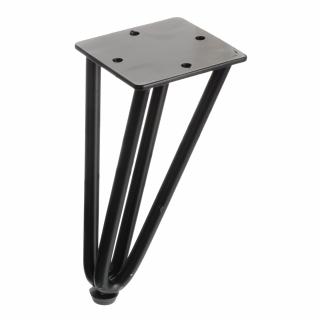 Soklová nožka SY44 drátěná v. 170 mm černá mat