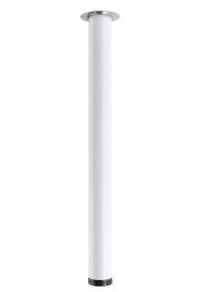 Stolová noha průměr 60 mm - výška 1100 mm bílá lesklá