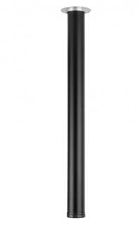 Stolová noha průměr 60 mm - výška 1100 mm černá mat