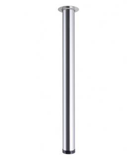 Stolová noha průměr 60 mm-výška 1100mm  imitace nerezu