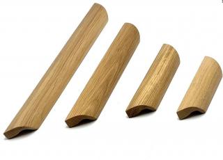 Úchytka Sisa dřevěná dub lakovaný Rozteč: 224 mm