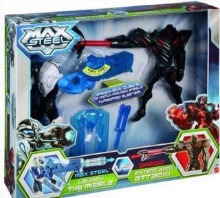 Max Steel 2ks týmové figurky - vystřelovací ruka