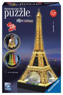 Puzzle Eiffelova věž (Noční edice) 3D 216d