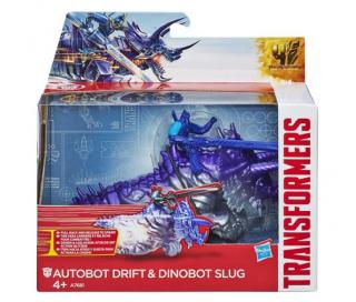 TRA 4 TRANSFORMEŘI NA ZVÍŘATECH Autobot Drift a Dinobot Slug