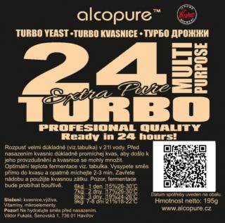 ALCOPURE TURBO 24 (Kvasnice pálenkové)